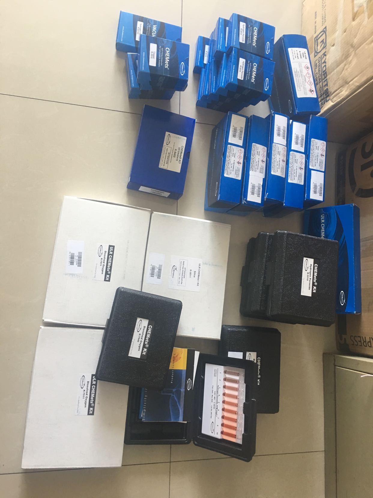 CHEMets 氯检测试剂盒用于0到1，1至5ppm的范围价格|型号 _水质分析仪器原理