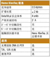 血源扩增 Hemo KlenTaq®--NEB